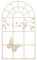 aubaho Nostalgie Stallfenster Fenster Metall Rahmen Schmetterling Antik-Stil Creme 97cm