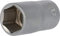 BRILLIANT TOOLS BT022807 Llave de vaso hexagonal de 1/2, 16 mm [Powered by KS TOOLS]