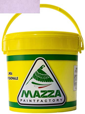 COLORIFICIO MAZZA Pittura Decorativa Per Interni Effetto Sabbiato Lt 5 Sabbia Vernice Muro Effetto Metallizzato Cangiante Perlescente Idropittura Murale Colorata (Viola Lilla Chiarissimo Sbp3073)