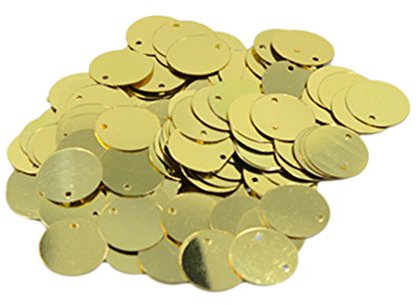 sharprepublic DIY Runde Lose Pailletten Pailletten schneidern Kleidungsstück Verschönerung, Gold, one Size