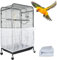 ASOCEA Cubierta para Jaula de Pájaros Jaula Grande para Pájaros Recoge Semillas Protector de Faldón de Malla de Nylon para Jaula de Loro para Jaulas Redondas y Cuadradas (Blanco, 78.7*27.6in/200*70cm)