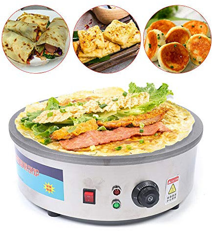 Appareil à crêpes professionnel 2800 W - Qualité supérieure - 45 cm