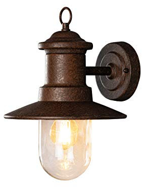 Hochwertige LED Vintage Außenwandleuchte in Rostoptik - vielseitige Außenbeleuchtung für Haus und Terrasse