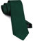 Gusleson 3.15(8cm) Mens Dark Green Ties Solid Silk Necktie For Men Wedding Business (UK0791-02)