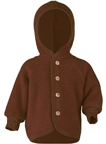 Engel Baby Jacke mit Kapuze Wollfleece