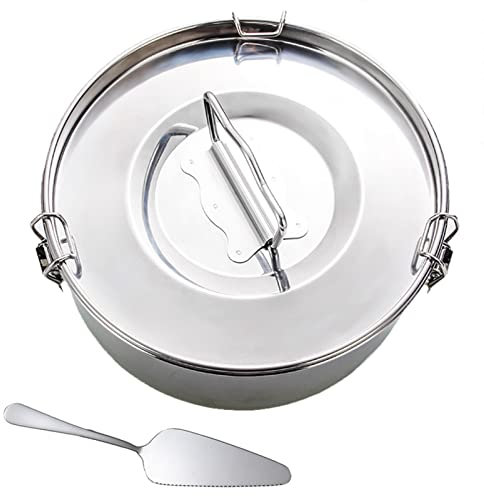 Molde de flan de acero inoxidable de 1.6 cuartos para olla instantánea de 6 cuartos de galón, molde plateado para hacer flan