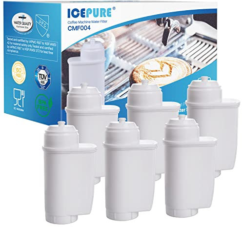 ICEPURE Filtro per macchina da caffè Compatibile Con Siemens® EQ Series/EQ3/EQ6/EQ9/EQ500/S700/Brita® Intenza 575491/Bosch® TCZ7003/TCZ7033, 6 pezzi