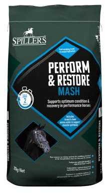 SPILLERS Perform & Restore Horse Mash 20KG - Performance Recovery Mash Horse Feed with Amino Acids, Vitamins C & E - Horse Feed to Support Muscle, Digestive and Immune Health