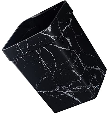 Zerodeko Poubelle En Marbre Poubelle Sous Évier Marbre Salle De Bain Composteurs D'intérieur Corbeille Décorative Ancienne Seau Corbeille à Ordures Bureau Lumière Plastique