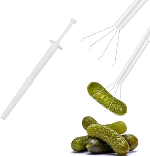 Einlegezange, multifunktionales Einlegewerkzeug, einfaches Werkzeug zum Waschen und Greifen von Lebensmitteln mit Hartplastikgehäuse und Federklemmen aus Stahl