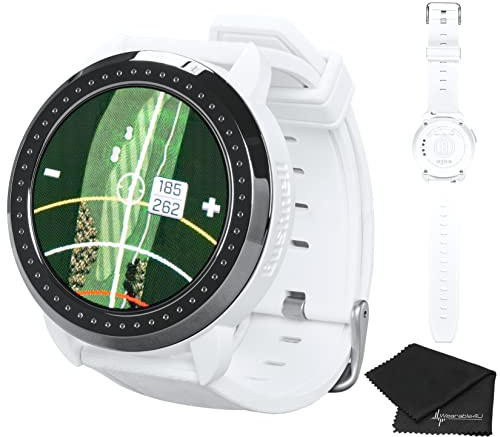 Wearable4U - Bushnell iON Elite White Golf GPS Watch with Cloth Bundle