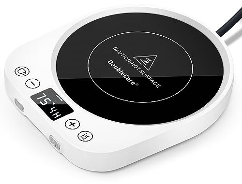 Cup Warmer for Desk,Coffee Mug Warmer birthday gifts for women man， tea warmer (Up to 176°F/80℃) Cup Warmer Automatic Shut Off with 3 Temperature Settings, for Cocoa, Tea, Water, Milk