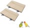 2PCS Bird Platform Flat Wooden Stand Pet Platform Climbing Platform Bird Cage Accessories for Small Animals Parakeets Budgies Chinchilla Hamster Rat Mouse Parrot