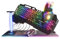 GAME PUNK Pacchetto di 6 pezzi Codebreakers per PC con grande tappetino per mouse RGB, hub tastiera meccanica RGB, cuffie da gioco, supporto per cuffie RGB, mouse da gioco e striscia luminosa RGB da 9