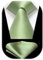 HISDERN Cravates pour hommes, ensemble cravate vert sauge et carré de poche, cravate classique en soie pour marié, fête de mariage, affaires