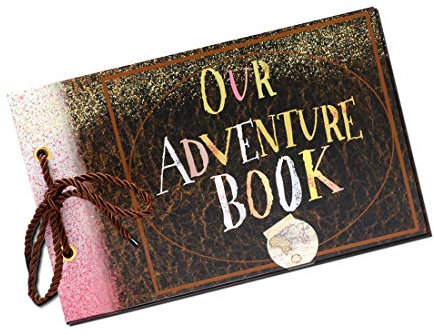 Sehaz Artworks Adventure Scrapbook Fotoalben Scrap Book für Fotos Sammlung Slam Book für Erinnerungen Fotoalbum für Erinnerungen Baby Fotoalbum 4x6 5x7 200 Fotos (29 cm x 18 cm x 4 cm)