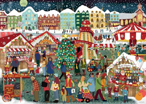 Ravensburger 2024 Christmas Market 1000 Piece Jigsaw Puzzle for Adults and Kids Age 12 Years Up - Special Edition