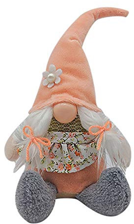 OsternWichtel Ostern Wichteldeko Handgemachte 1PC Mode Osterhasen Karottendruck Zwerggesichtspuppen Dekoration Wohnen Dekoration Party-Festivals OsternWichtel Deko Handgemachte Mini (Orange, One Size)