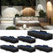 WAFTING Solar Wandleuchte Aussen 6 Pack, Dachrinnen Solarleuchtenim Freien wasserdicht IP65, Solar Aussenleuchte für Outdoor-Treppen, Mauer, Zaun, Hof, Terrasse, Deck