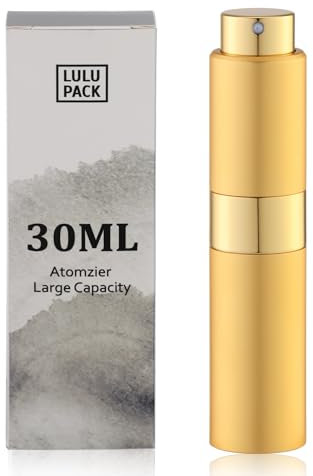 30ML Parfümzerstäuber, Leere Kölnisch Sprühflasche, Parfümzerstäuberspender für Unterwegs (Gold)