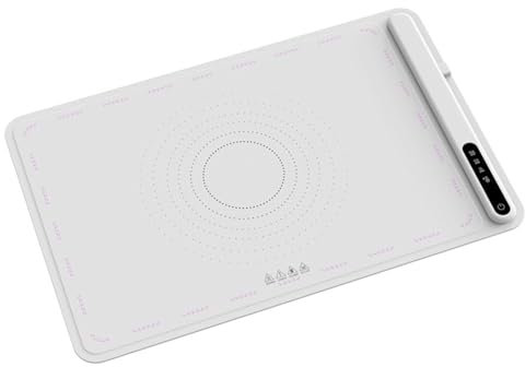 Adjustable Temperature Electric Warming Tray Server - Portable Silicone Hot Plate Placemat Foldable Food Warmer for Parties