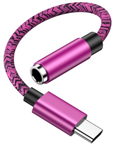 Adapter USB C auf Klinke,USB Typ C auf 3,5mm Google Klinke Aux Audio Kabel,USB C Kopfhörer Adapter für Samsung Galaxy S25 Ultra S24 S23 S22 S21 S20 A56 A55 A36 A17 Note 20,iPhone 17 16 15,Huawei,Pixel