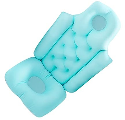 Yardenfun Comfortable Folding Bath Tub Seat Large Size Bath Pillow Backrest Spa Tub Cushion for Adults
