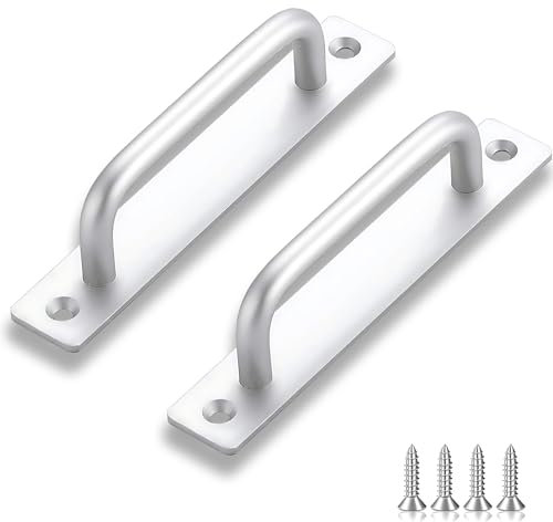 Ynkkvre 2 Stk Edelstahl Schiebetür Griffe, Mit Schrauben Schrank Türgriff, Möbel Griffen Schrankgriffe Küchengriffe, Geeignet für alle Arten von Möbeln wie Schränke, Schubladen，Schminktische usw.