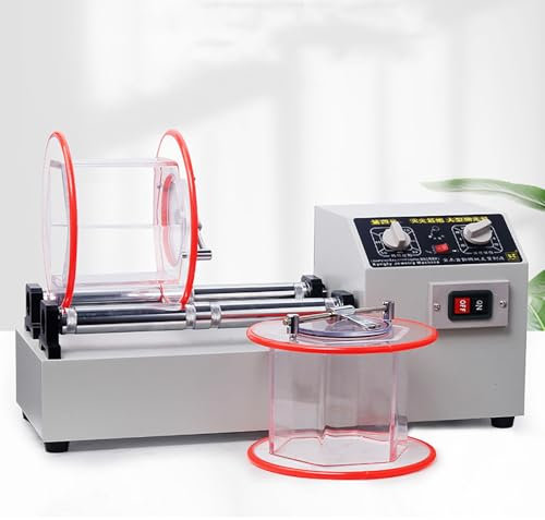STMKB Trommelpoliermaschine, Doppeltrommel-Poliermaschine Für Gold- Und Silberschmuck, Mit Zeitsteuerung Und Einstellbarer Geschwindigkeit, Zum Polieren, Entrosten, Polieren Und Entgraten.