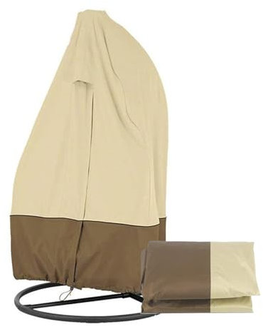 YSMSMZJK Housse De Fauteuil Oeuf sur Pied Rangement Pliable, Facile à Nettoyer Housse De Fauteuil Oeuf sur Pied Housse De Fauteuil Suspendu,Beige-230x200cm