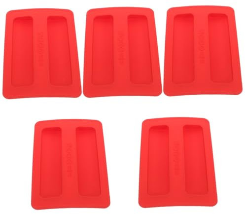 Alipis 5pcs Fireproof Toaster Cover Red Silicone Lid for Bread Maker Appliance Parts Cute Decorative Cover
