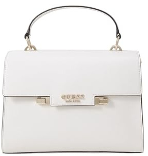 GUESS Handtasche Top Handle Flap Eco Aldith HWEVG964120 Weiß, Weiß, Einheitsgröße