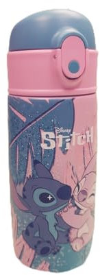 Seven Botella térmica Lilo & Stitch, rosa, mantenimiento de temperatura hasta 24 h, botella para guardería, escuela primaria y tiempo libre, niña, Rosa, Moderno