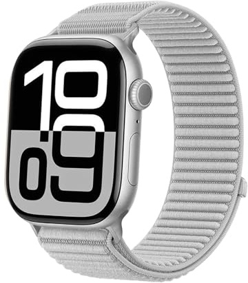 SimpleThings Bracelet de sport en nylon - Compatible avec Apple Watch - 46 mm, 45 mm, 44 mm, 42 mm, 41 mm, 40 mm, 38 mm, Trail Loop - Bracelet de sport pour iWatch Série 10 9 8 7 6 5 4 3 2 1 SE