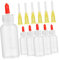 Homoyoyo 6 Set Bottiglie Squeeze con Punta Fine per Colla Applicatore Preciso per Riparazioni e Fai da Te Bottiglie per Liquidi Come e Vernice Facili da Riempire e Riutilizzare