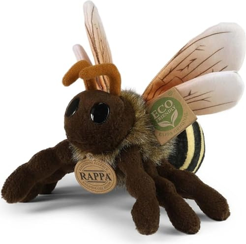 RAPPA - 242661 - Hummel, Plüsch, 20cm, Handwäsche, ECO-Friendly