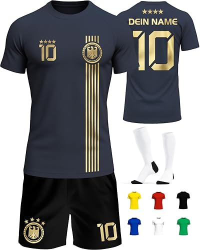 Deutschland Trikot Kinder Herren Damen WM 2026 Fussball Geschenke Jungen Coole Sachen für Jungs Fußball Trainingsanzug Tshirt EM Shirt geschenk junge 10 jahre Fußballtrikot Mädchen Set IIIII20Fo7IIIII