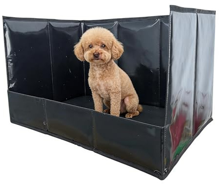 Welpentoilette | Hohe Wände Toilette Haustierbedarf | Faltbarer Hunde-Toilettenhalter – für Zuhause, Wohnung, Wohnzimmer, Outdoor, Balkon, Terrasse, Reinigung
