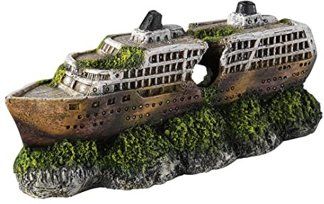 Europet Bernina 234-406434 Aquariendekoration Mini-Cruiser Ship, 19.5 x 7.5 x 8 cm