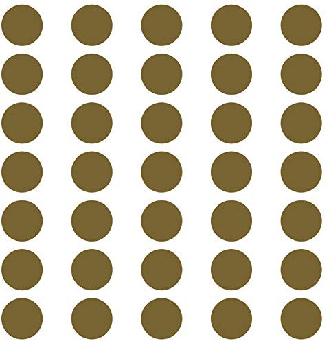 kleb-Drauf | 35 Punkte | Gold - glänzend | Wandtattoo Wandaufkleber Wandsticker Aufkleber Sticker | Wohnzimmer Schlafzimmer Kinderzimmer Küche Bad | Deko Wände Glas Fenster Tür Fliese