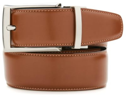 Perry Ellis Herren Amigo Wendegürtel Gürtel, Gepäck schwarz wendbar, 36