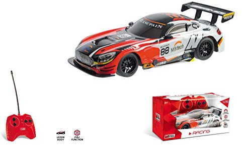Mondo-Mercedes Amg Gt3 Benz Coche Radiocontrol 1:28, Multicolor, (63430)