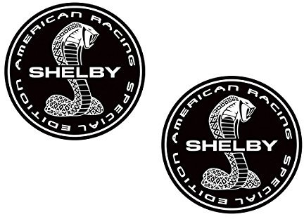 cut-it folientechnik & design #029 / 2X Cobra Black Aufkleber je D=8,5cm Shelby AC Rennsport Racing Oldtimer V8
