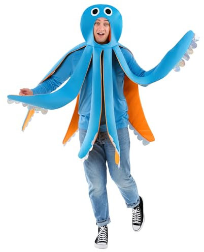 Fun Shack Oktopus Kostüm Erwachsene, Kostüm Oktopus, Krake Kostüm Damen, Oktopus Kostüm Damen, Tintenfisch Kostüm Damen, Octopus Kostüm Erwachsene, Tintenfisch Kostüm Erwachsene