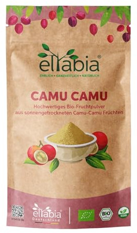 Bio Camu Camu Pulver 200g hochdosiert mit natürlichem Vitamin C aus Brasilien | 100% ohne Zusatzstoffe in Rohkost-Qualität