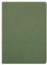 Clairefontaine 733003C - Notizbuch / Kladde Age Bag DIN A4 21x29,7 cm, 48 Blatt 90g blanko, geheftet, Lederoptik, Grün, 1 Stück