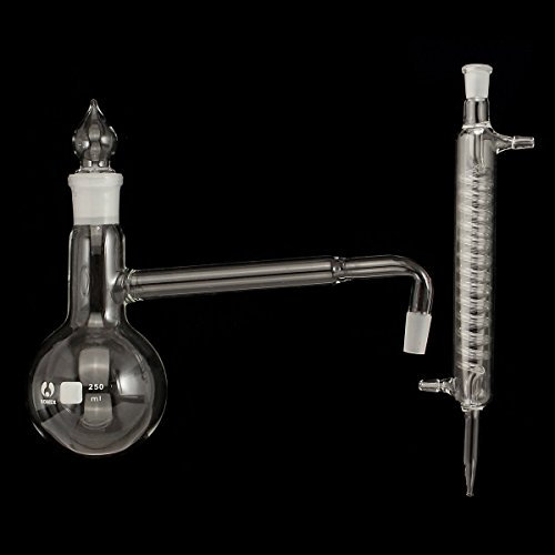 FEVERWORK 250ml Distillation Apparatus Lab glassware kit Distillation Kit