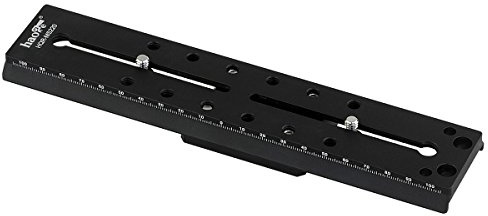 Haoge HQR-MS220II 220 mm Kamera-Schnellwechselplatte für Sachtler FSB4 FSB6 FSB6T FSB8 FSB8T FSB10 FSB10T DV10 3+3 5+5 Video 14II DV2 DV4 DV6 DV8 DV8/100 ACE Fluid Stativkopf