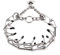 Collar de Entrenamiento con Punta de Perro con Puntas de Goma Pit Bull Pastor alemán Collar de pellizco de Metal Suministros para Mascotas