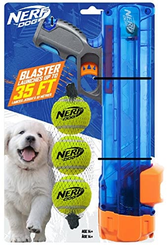 NERF Dog Tennisball Blaster Hundespielzeug (Die Verpackung kann variieren)